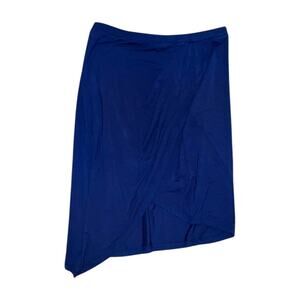 TCEC Blue Asymmetric Skirt Size L NWT